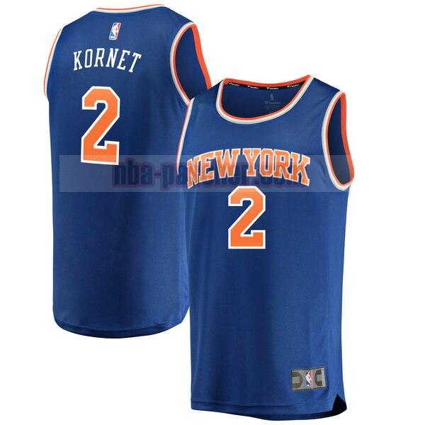 Maillot New York Knicks Homme Luke Kornet 2 icon edition Bleu