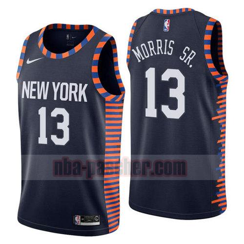 Maillot New York Knicks Homme Marcus Morris 13 Ville 2019 Bleu