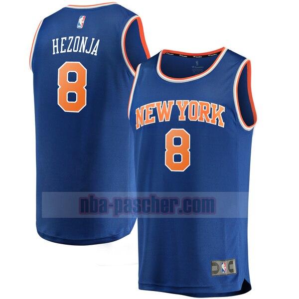 Maillot New York Knicks Homme Mario Hezonja 8 icon edition Bleu