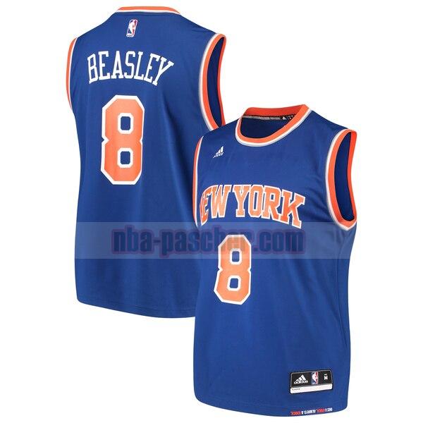 Maillot New York Knicks Homme Michael Beasley 8 Road Réplique Bleu