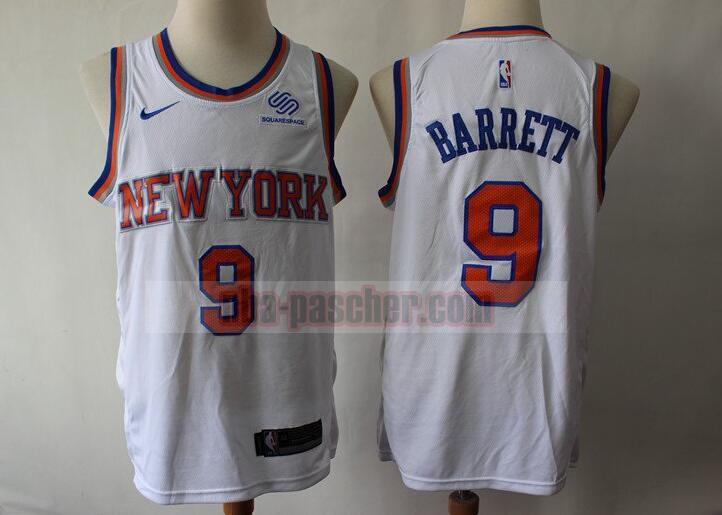 Maillot New York Knicks Homme R.J. Barrett 9 2019 Blanc