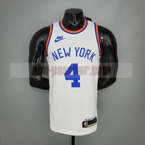 Maillot New York Knicks Homme ROSE 4 75e anniversaire blanc
