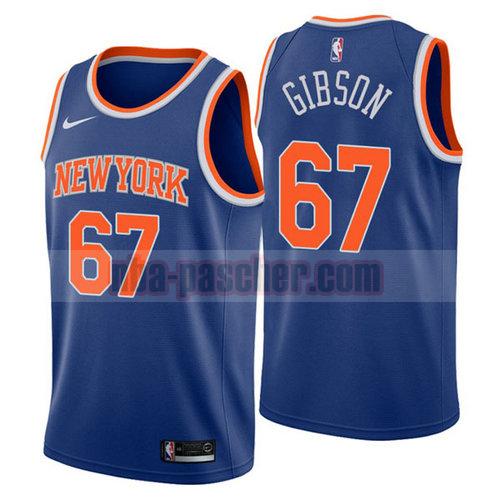 Maillot New York Knicks Homme Taj Gibson 67 2018-19 Bleu
