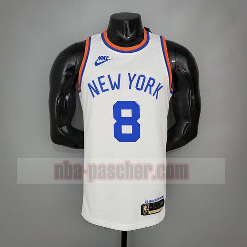 Maillot New York Knicks Homme WALKER 8 75e anniversaire blanc