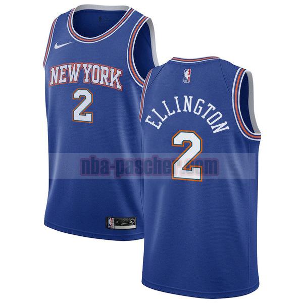 Maillot New York Knicks Homme Wayne Ellington 2 2020-21 saison déclaration Bleu