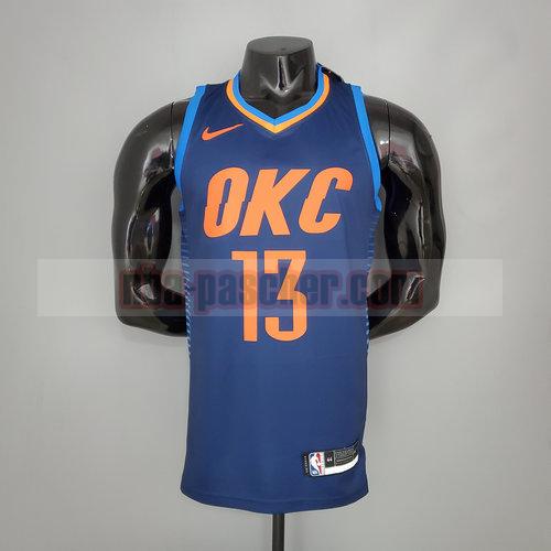 Maillot Oklahoma City Thunder Homme GEORGE 13 Rayures bleues