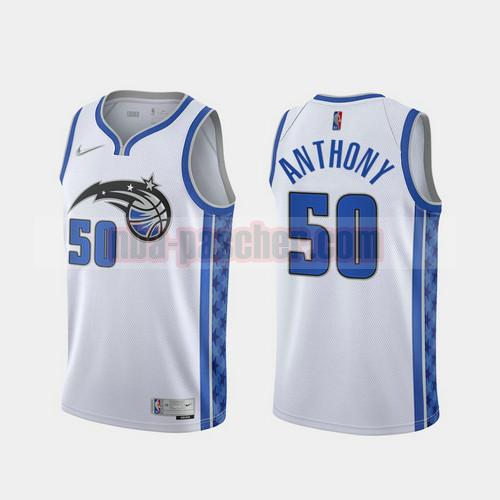 Maillot Orlando Magic Homme Cole Anthony 50 2020-21 Earned Edition Blanc