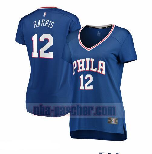 Maillot Philadelphia 76ers Femme Tobias Harris 12 icon edition Bleu