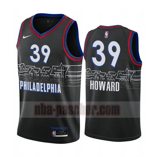 Maillot Philadelphia 76ers Homme Dwight Howard 39 Édition City 2020-21 Noir