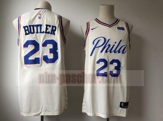 Maillot Philadelphia 76ers Homme Jimmy Butler Off 23 Beige