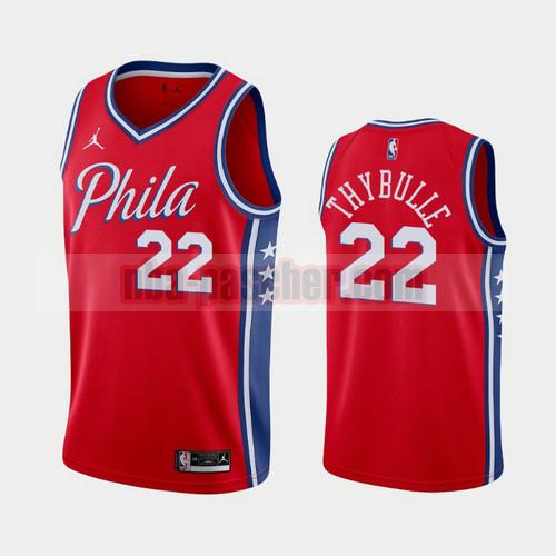 Maillot Philadelphia 76ers Homme Matisse Thybulle 22 2020-21 Statement Rouge