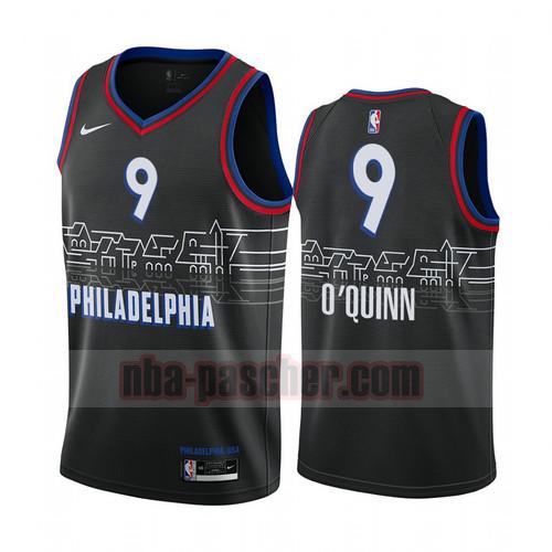 Maillot Philadelphia 76ers Homme Philadelphia 9 Édition City 2020-21 Noir
