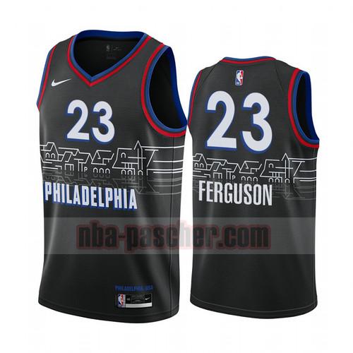 Maillot Philadelphia 76ers Homme Terrance Ferguson 23 Édition City 2020-21 Noir