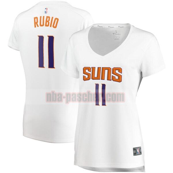 Maillot Phoenix Suns Femme Ricky Rubio 11 association edition Blanc