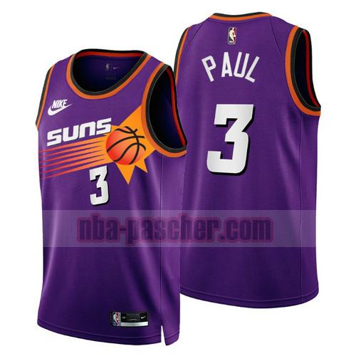 Maillot Phoenix Suns Homme Chris Paul 3 2022-2023 Classic Edition Pourpre
