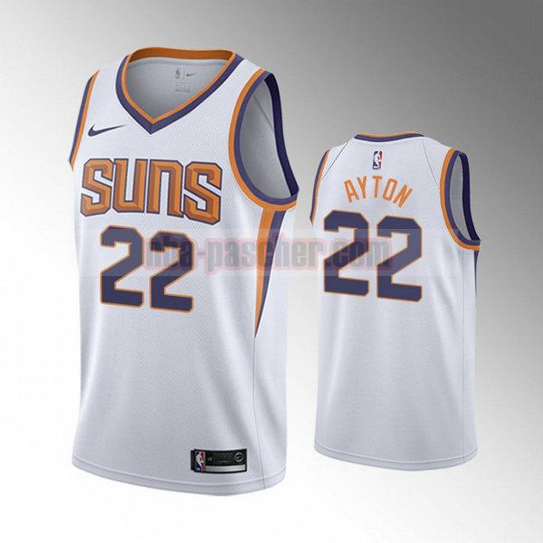 Maillot Phoenix Suns Homme Deandre Ayton 22 2020-21 Temporada Statement blanc