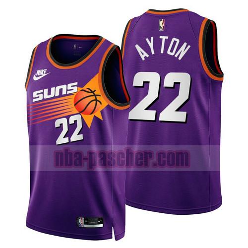Maillot Phoenix Suns Homme Deandre Ayton 22 2022-2023 Classic Edition Pourpre