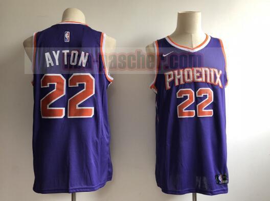 Maillot Phoenix Suns Homme Deandre Ayton 22 Basketball Pourpre