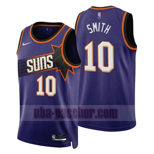 Maillot Phoenix Suns Homme Jalen Smith 10 2022-2023 Icon Edition Pourpre