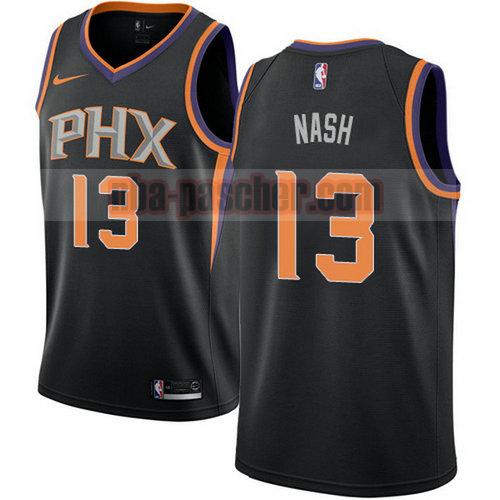 Maillot Phoenix Suns Homme Steve Nash 13 Déclaration 2018 Noir