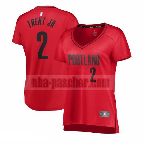 Maillot Portland Trail Blazers Femme Gary Trent Jr. 2 statement edition Rouge