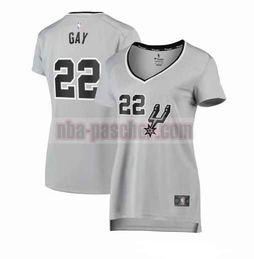 Maillot San Antonio Spurs Femme Rudy Gay 22 statement edition Rouge