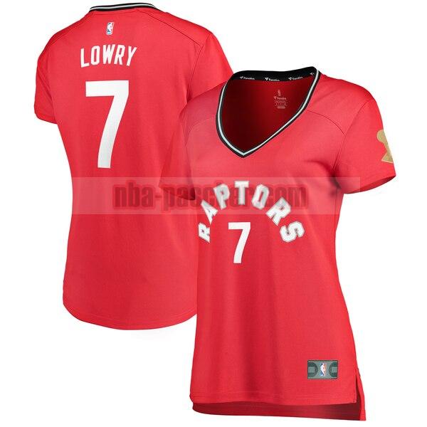 Maillot Toronto Raptors Femme Kyle Lowry 7 icon edition Rouge