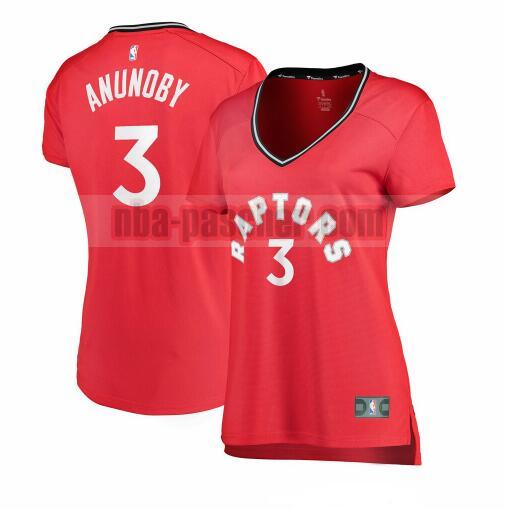 Maillot Toronto Raptors Femme OG Anunoby 3 icon edition Rouge
