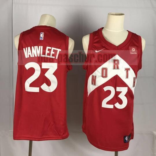 Maillot Toronto Raptors Homme Fred VanVleet 23 Basket-ball 2019 Rouge
