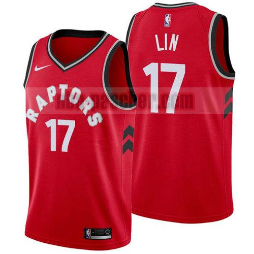 Maillot Toronto Raptors Homme Jeremy Lin 17 2017-18 Rouge