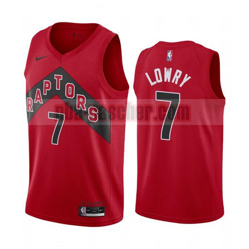 Maillot Toronto Raptors Homme Kyle Lowry 7 2020-21 Icône Rouge