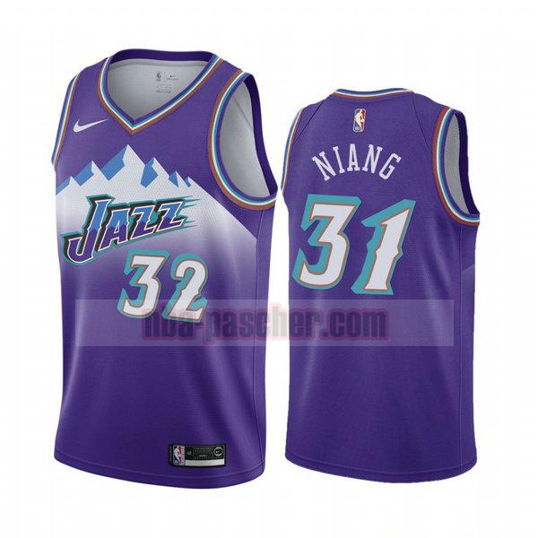 Maillot Utah Jazz Homme Georges Niang 31 2020-21 Temporada Statement Pourpre
