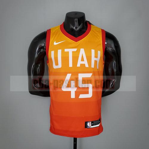 Maillot Utah Jazz Homme MITCHELL 45 Saison 2019 Orange