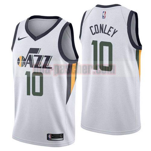 Maillot Utah Jazz Homme Mike Conley 10 2017-18 blanc