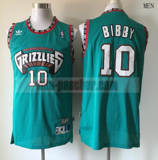 Maillot Vancouver Grizzlies Homme Mike Bibby 10 Basketball Vert