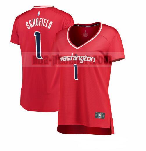 Maillot Washington Wizards Femme Admiral Schofield 1 icon edition Rouge