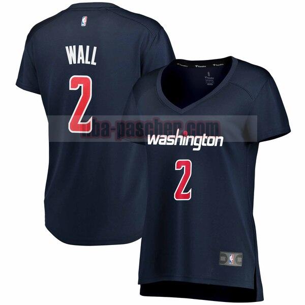 Maillot Washington Wizards Femme John Wall 2 statement edition Bleu marin
