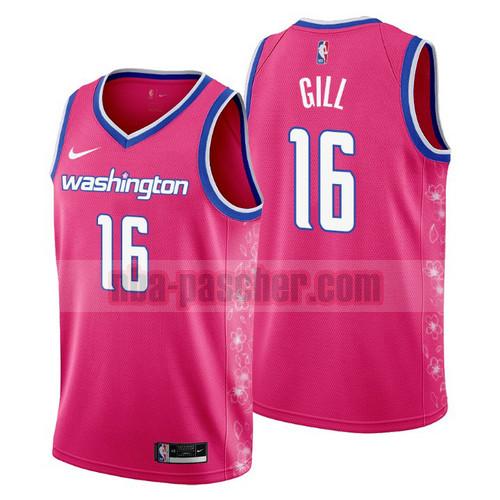 Maillot Washington Wizards Homme Anthony Gill 16 2022-2023 City Edition rosa
