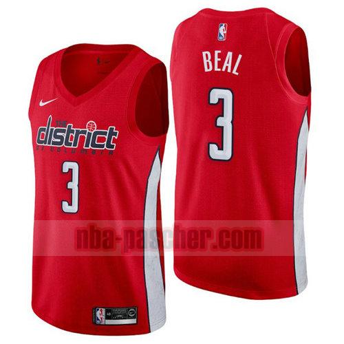 Maillot Washington Wizards Homme Bradley Beal 3 Earned 2019 Rouge