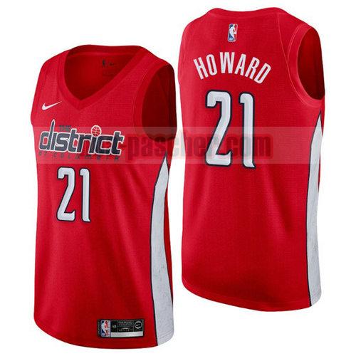 Maillot Washington Wizards Homme Dwight Howard 21 Earned 2019 Rouge
