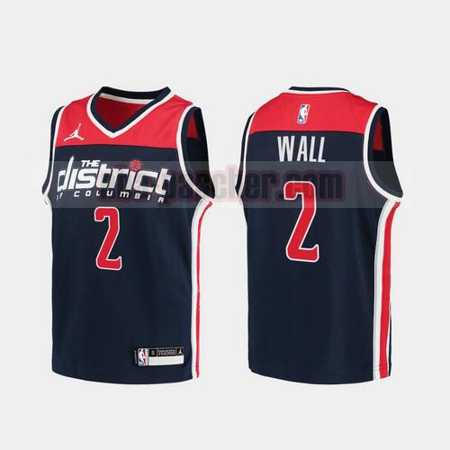 Maillot Washington Wizards Homme John Wall 2 2020-21 Statement Bleu