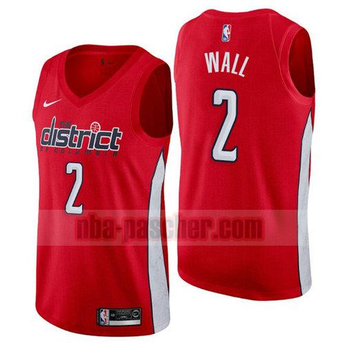 Maillot Washington Wizards Homme John Wall 2 Earned 2019 Rouge