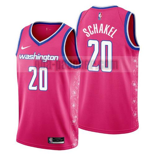 Maillot Washington Wizards Homme Jordan Schakel 20 2022-2023 City Edition rosa