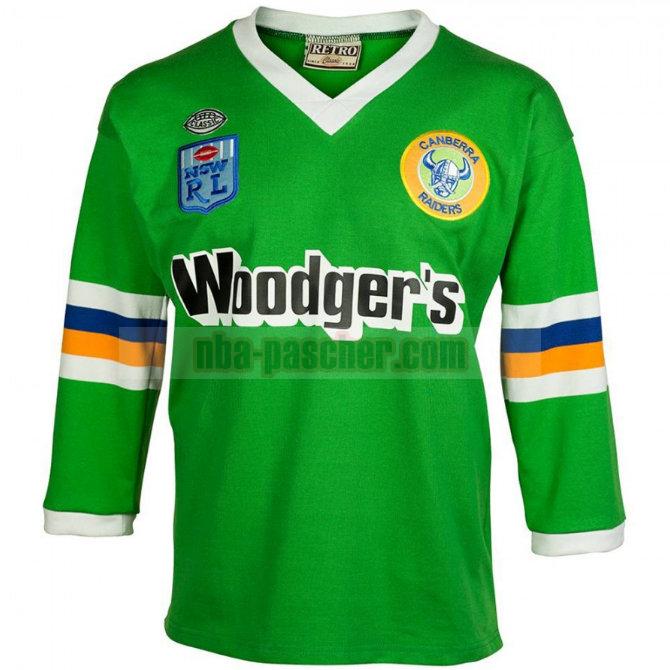 Maillot de foot rugby Canberra Raiders 1989 Homme Domicile