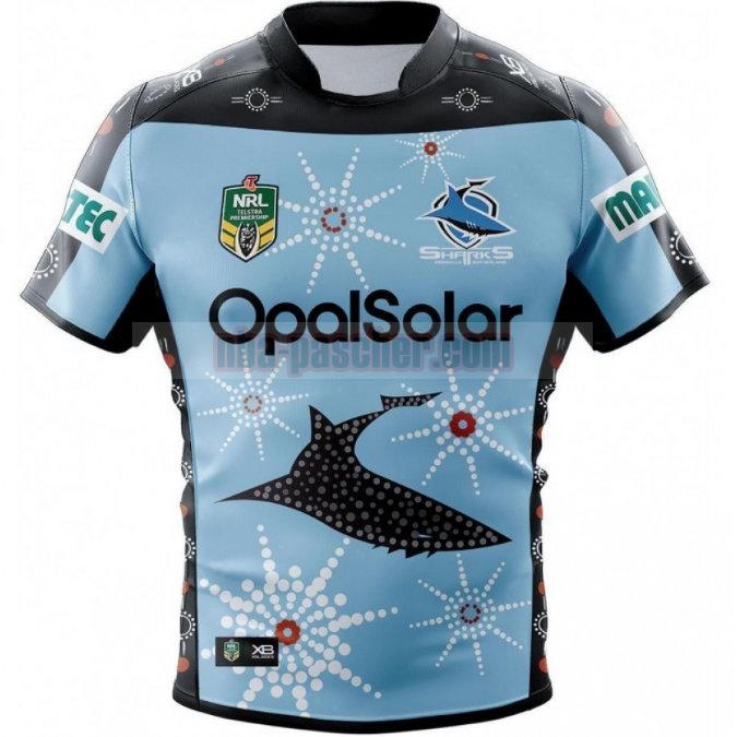 Maillot de foot rugby Cronulla Sutherland Sharks 2018 Homme Indigenous