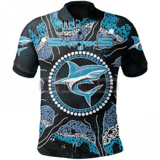 Maillot de foot rugby Cronulla Sutherland Sharks 2021 Homme Indigenous