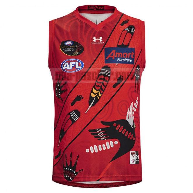 Maillot de foot rugby Essendon Bombers 2021 Homme Guernsey