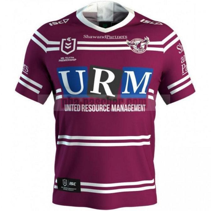 Maillot de foot rugby Manly Warringah Sea Eagles 2019 Homme Domicile