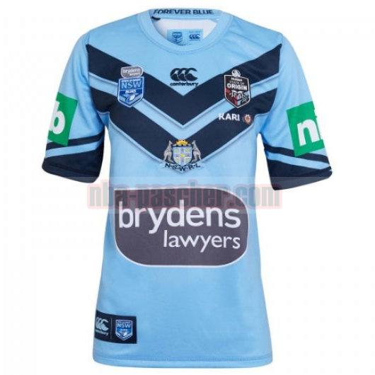 Maillot de foot rugby NSW Blues 2019 Homme Domicile