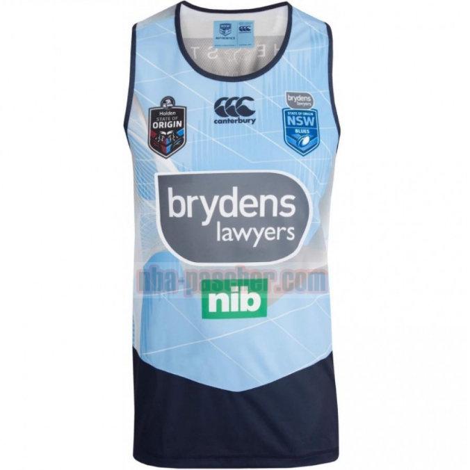 Maillot de foot rugby NSW Blues 2019 Homme Formazione